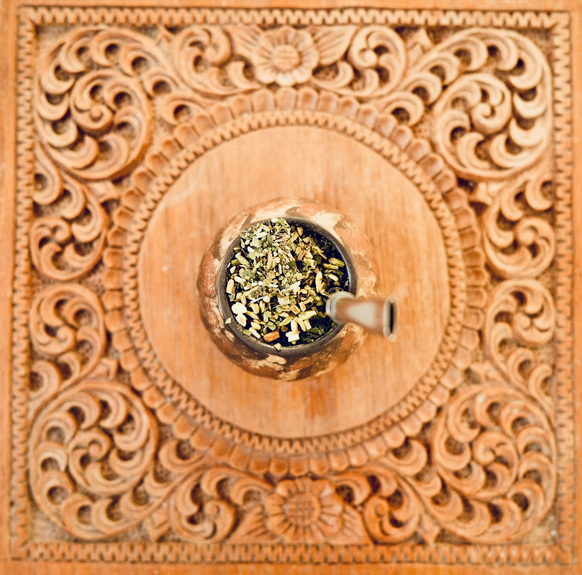 yerba mate traditioneel bereid met calabaza en bombilla